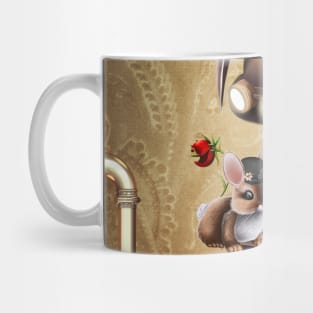 Steampunk, cute little bunny with hat Mug